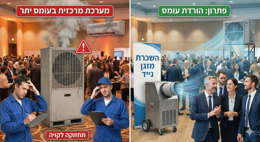 איך למנוע מהמזגן לקרוס במהלך אירועים עסקיים והפעלה רציפה